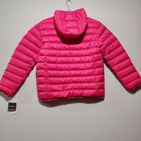 Eddie Bauer Girls Size XL Size 16 Pink Magenta Cirruslite Down Full Zip Jacket - Picture 7 of 11